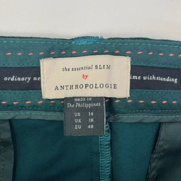 Anthropologie The Essential Slim Velvet‎ Pants - Picture 12 of 14
